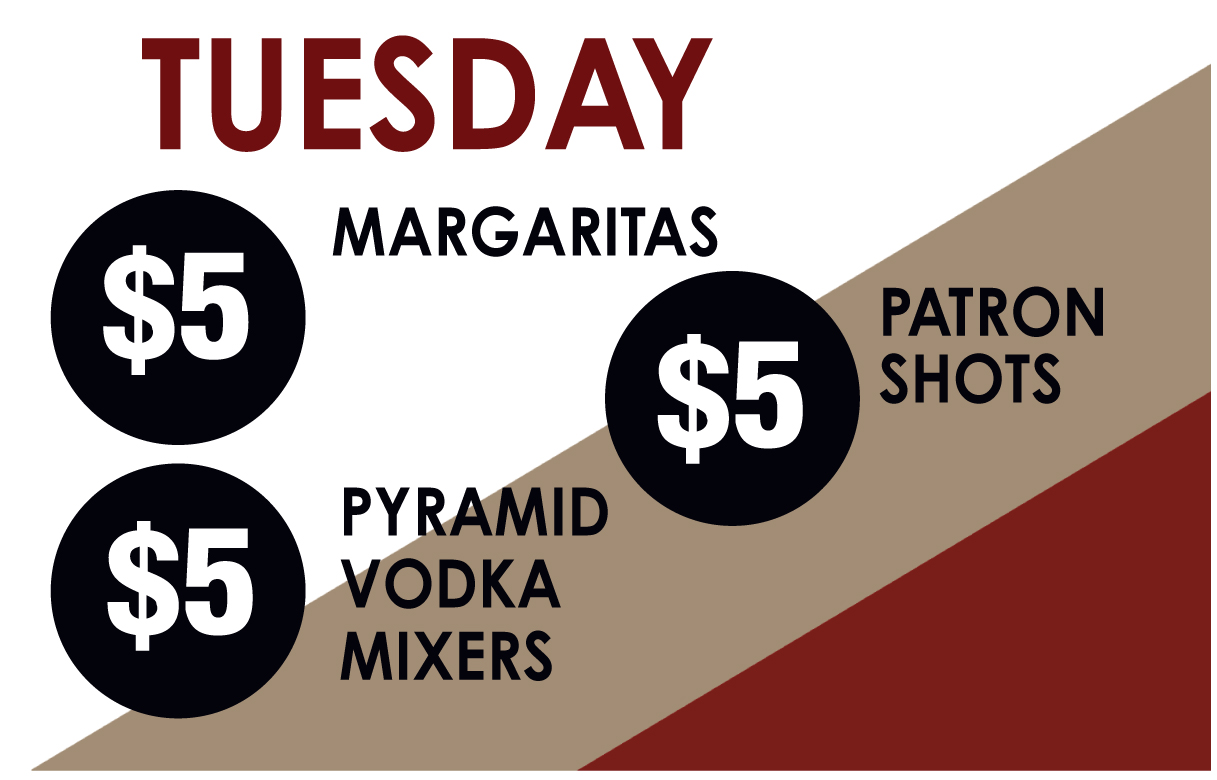 Tuesday Drink Specials